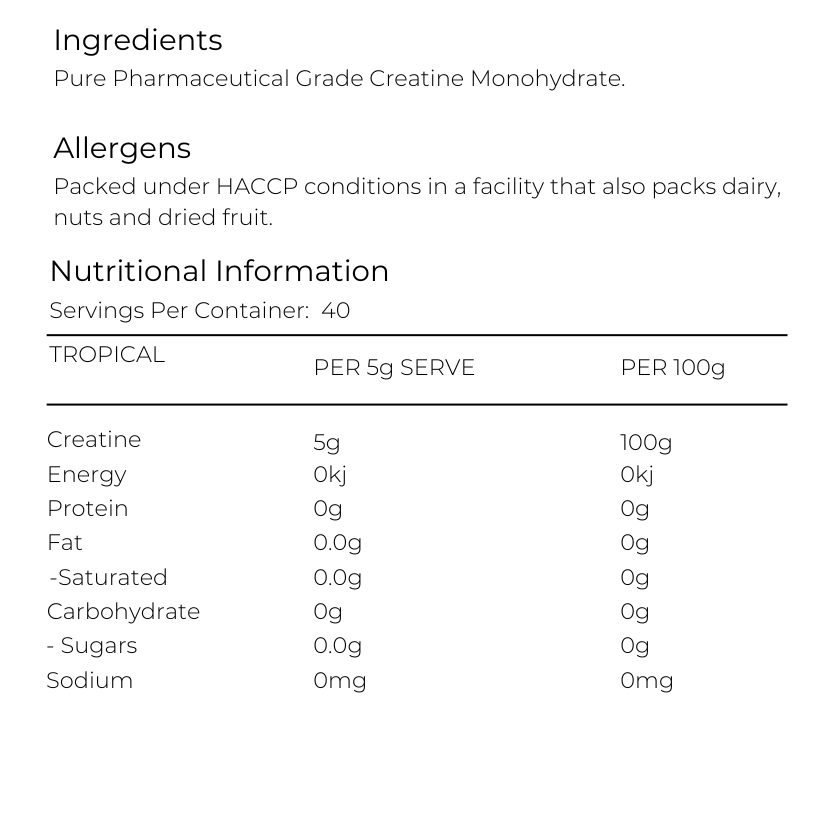 Creatine Monohydrate